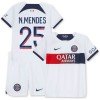 Virallinen Fanipaita + Shortsit Paris Saint-Germain N.Mendes 25 Vieraspelipaita 2023-24 - Lasten